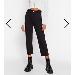 Nasty Gal Pit Stop Cropped Jeans